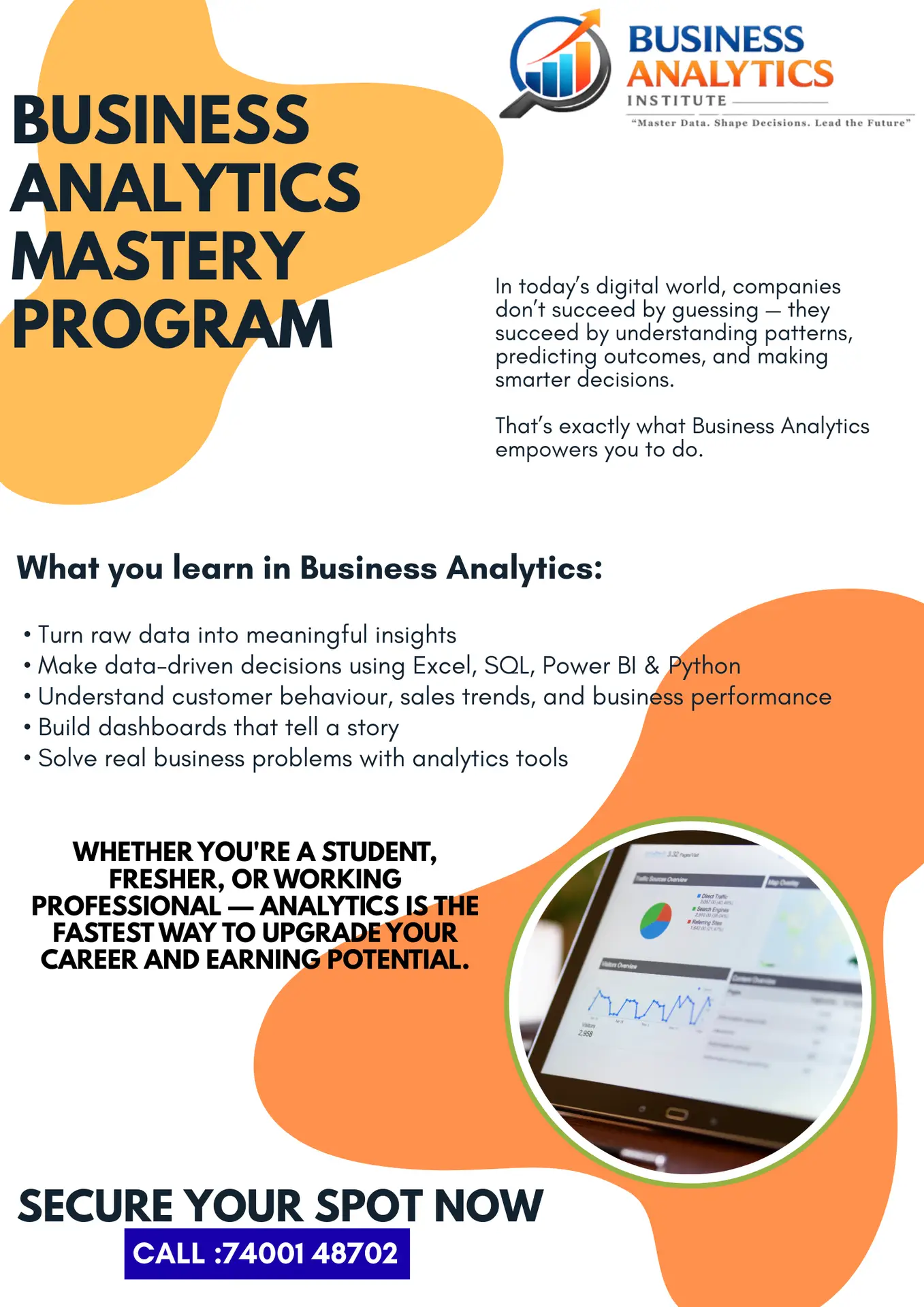BUSINESS ANALYTICS TRAINING INSTITUE business analytics